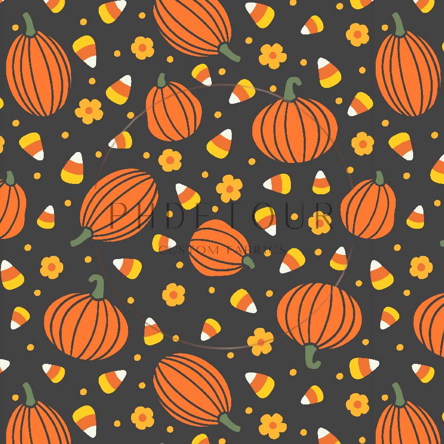 PREORDER - Pumpkins and Candy Corn - 2458 - Choose Your Base