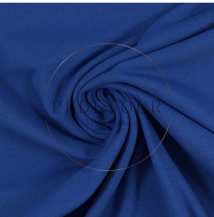 255 - Cobalt - European 1x1 Flat Ribbing