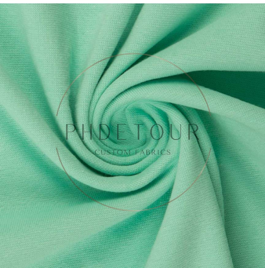 260 - Pastel Mint - European 1x1 Flat Ribbing