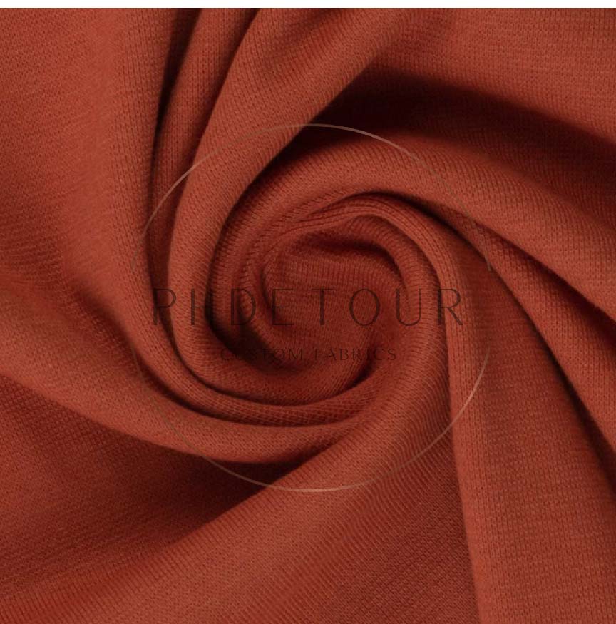712 - Terra Cotta - European 1x1 Flat Ribbing