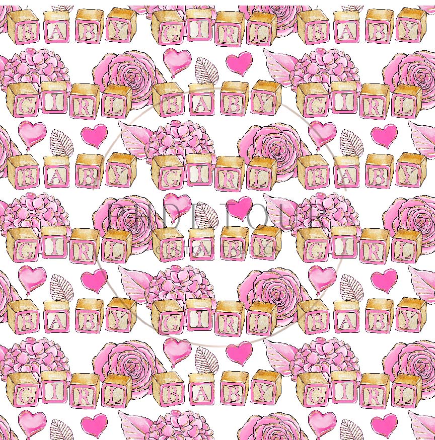 PREORDER - Baby Girl Blocks - 0058 - Choose Your Base