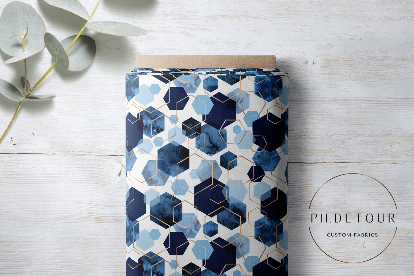PREORDER - Blue Hexagons - 0132 - Choose Your Base