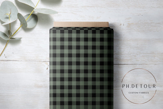 PREORDER - Buffalo Plaid - Muted Green - 0165 - Choose Your Base