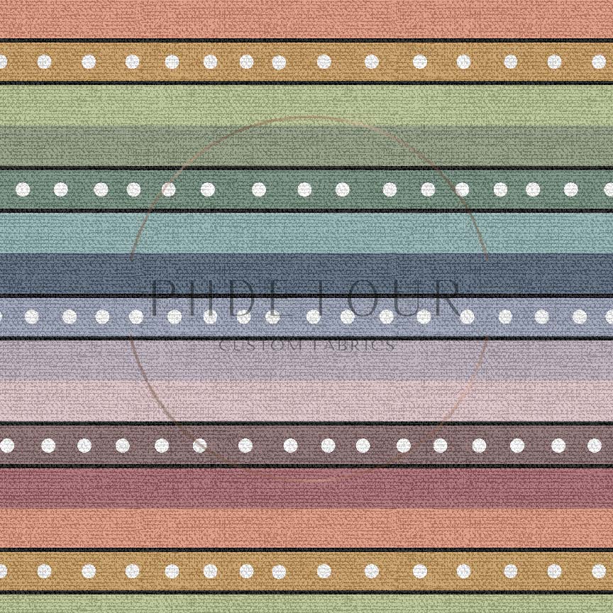 PREORDER - Burlap Mushroom Dotted Stripes - 0188 - Choose Your Base