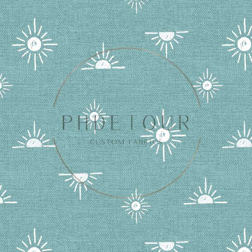 PREORDER - Burlap Simple Suns on Ocean - 0201 - Choose Your Base