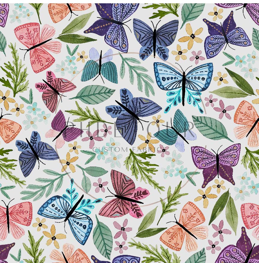 PREORDER - Butterfly Toss on Fog - 0224 - Choose Your Base