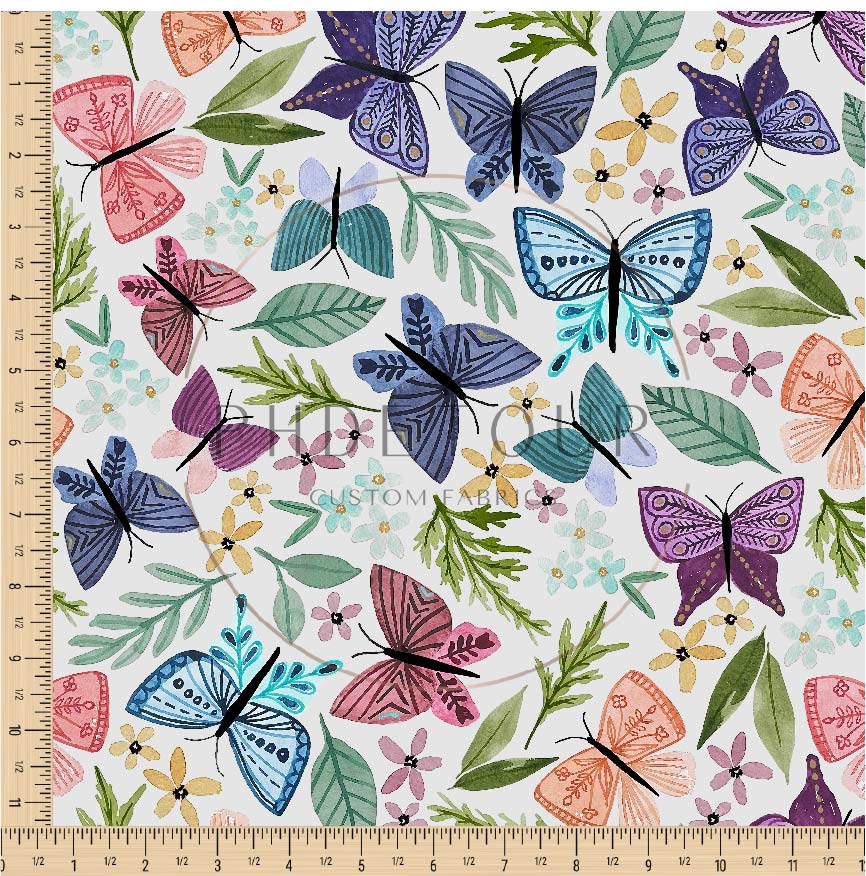 PREORDER - Butterfly Toss on Fog - 0224 - Choose Your Base