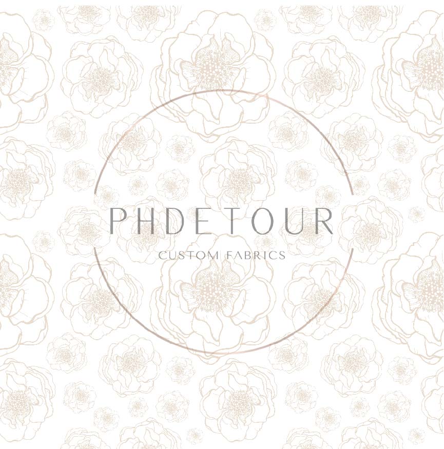 PREORDER - Camellias on White - 0283 - Choose Your Base