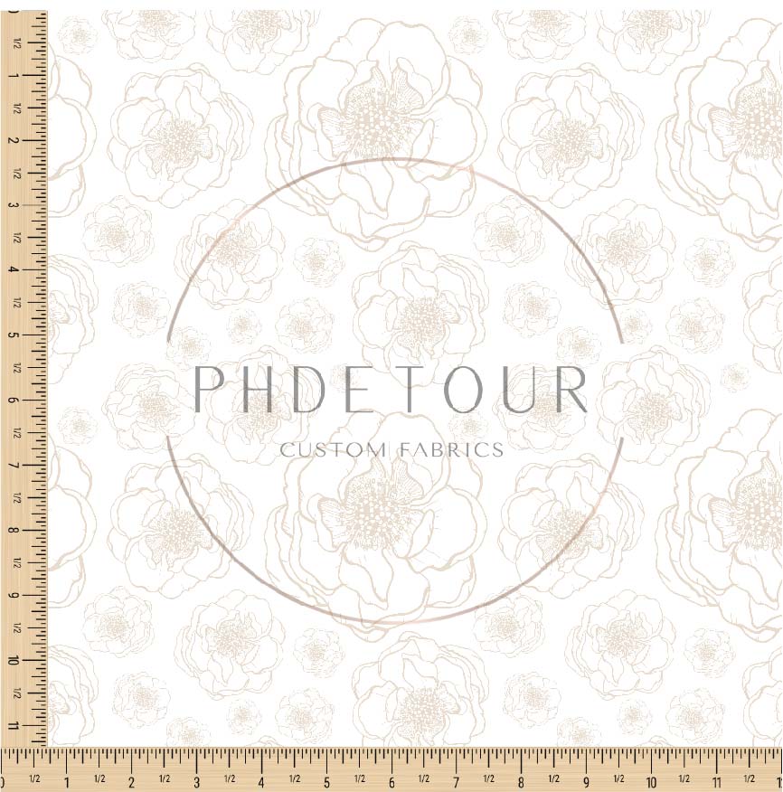PREORDER - Camellias on White - 0283 - Choose Your Base