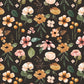 PREORDER - Charlotte Mini Floral on Dark Charcoal - 0322 - Choose Your Base