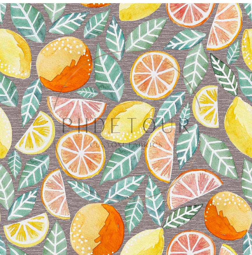 PREORDER - Citrus on Handwoven Texture Mushroom - 0364 - Choose Your Base