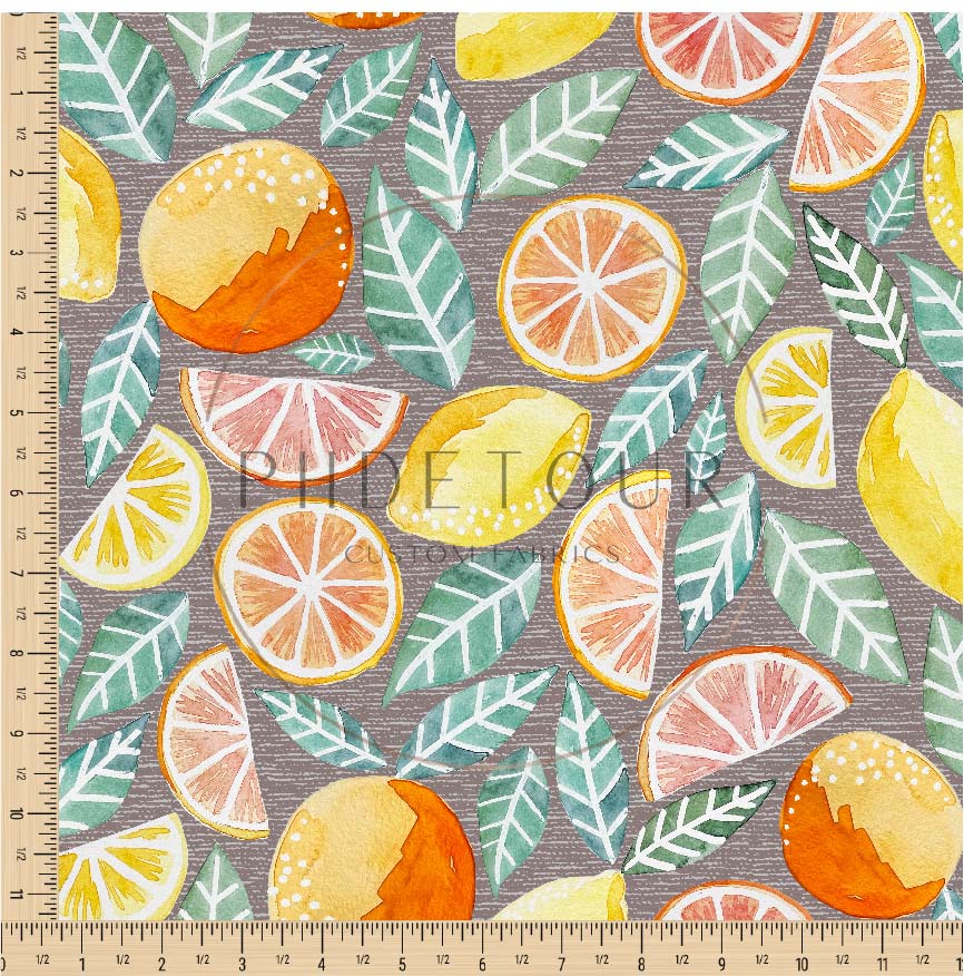 PREORDER - Citrus on Handwoven Texture Mushroom - 0364 - Choose Your Base