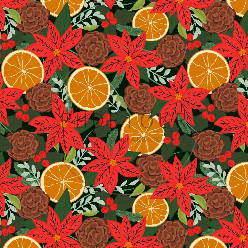 PREORDER - Citrus Poinsettias - 0391 - Choose Your Base