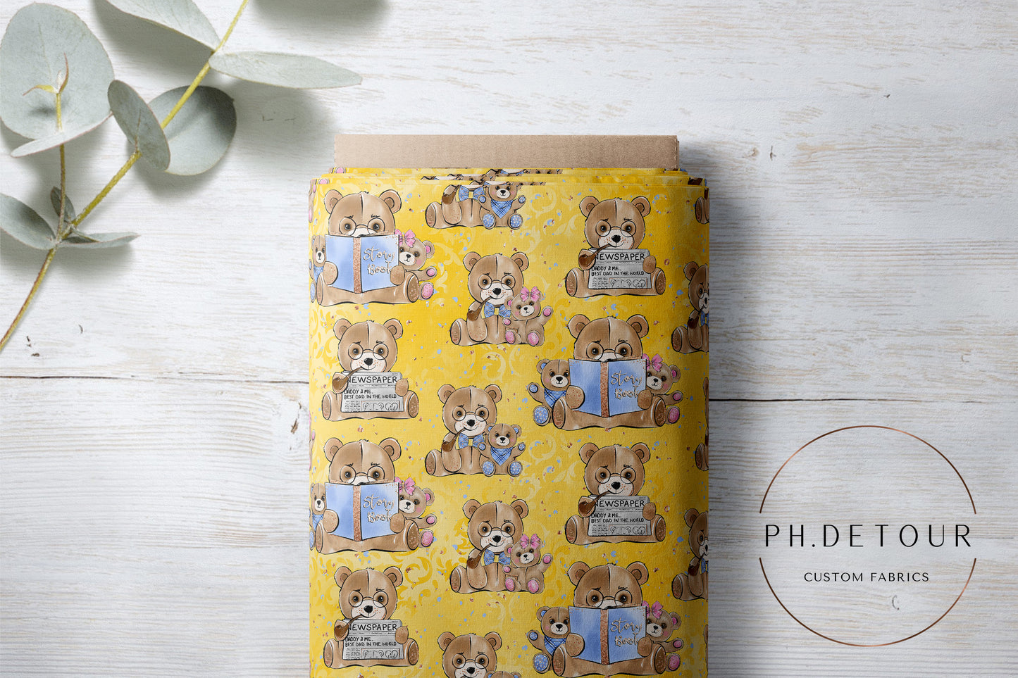 PREORDER - Daddy and Me on Yellow - 0432 - Choose Your Base