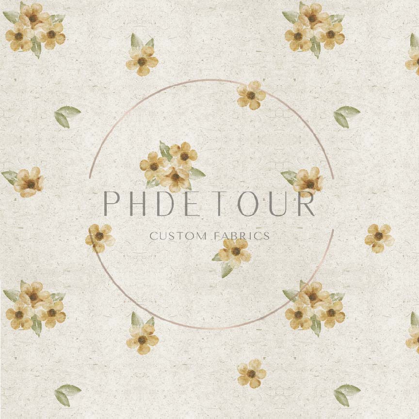 PREORDER - Dainty Flowers on Parchment - 0439 - Choose Your Base