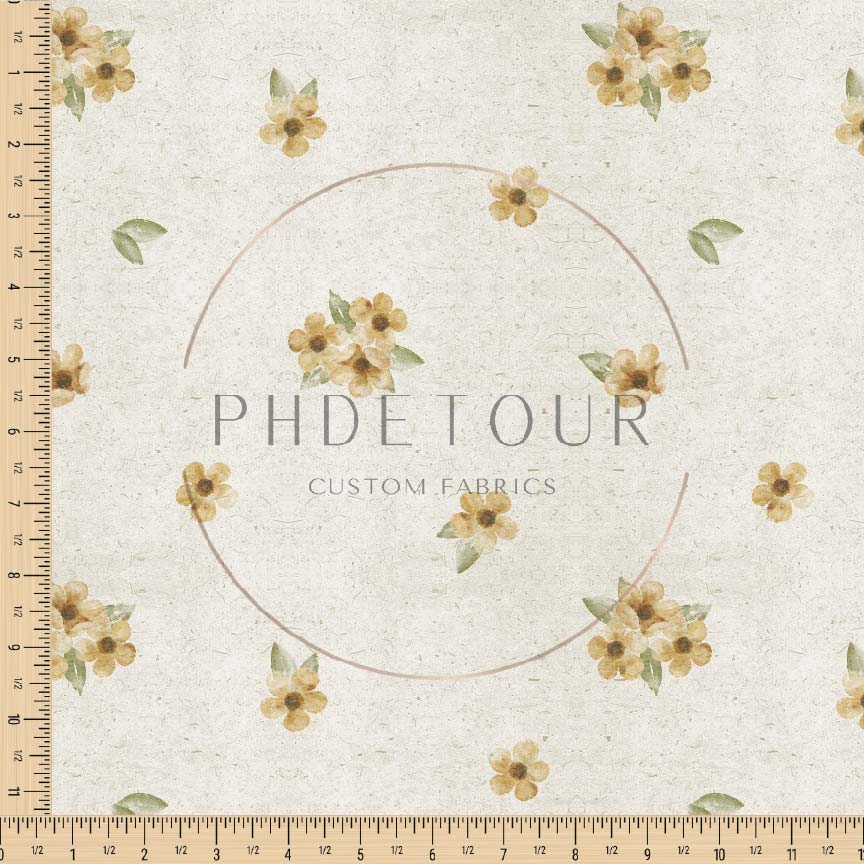 PREORDER - Dainty Flowers on Parchment - 0439 - Choose Your Base