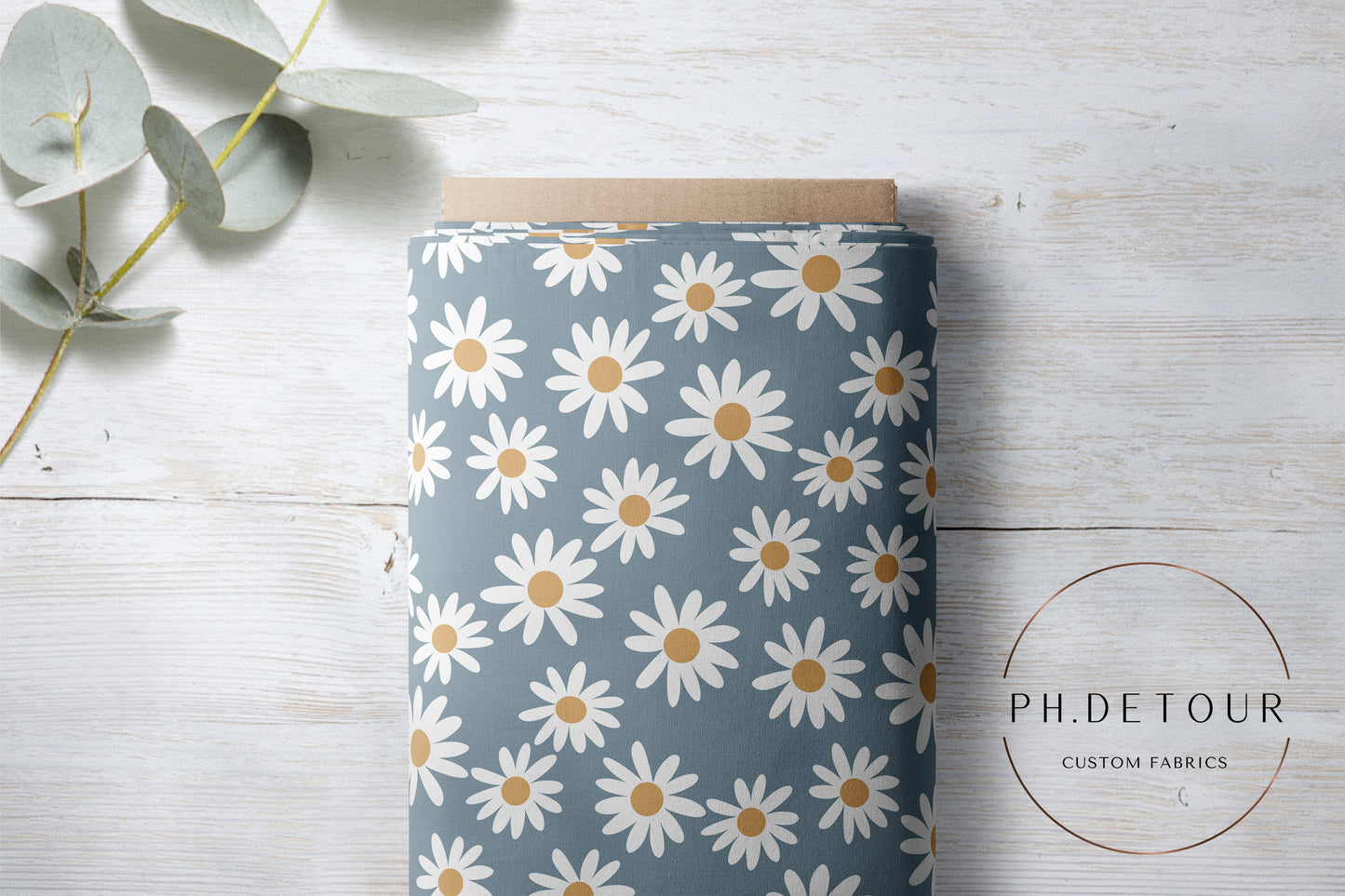 PREORDER - Daisies on Blue - 0441 - Choose Your Base