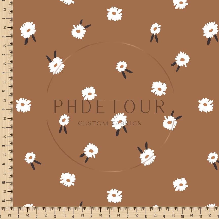 PREORDER - Daisies on Pecan - 0442 - Choose Your Base
