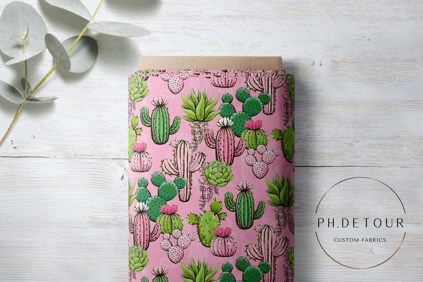 PREORDER - Desert Plants on Pink - 0461 - Choose Your Base