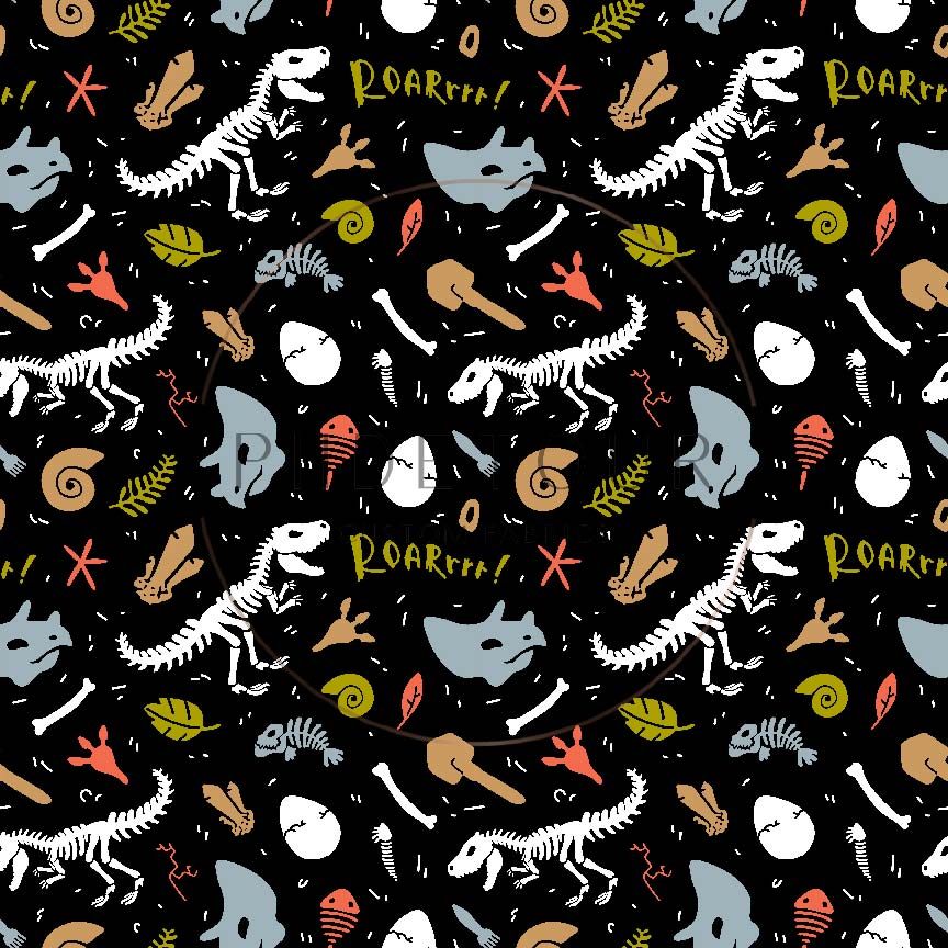 PREORDER - Dino Dig on Black - 0468 - Choose Your Base
