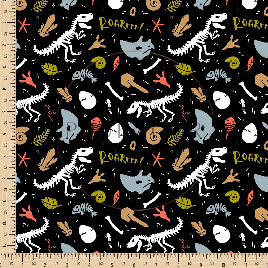 PREORDER - Dino Dig on Black - 0468 - Choose Your Base