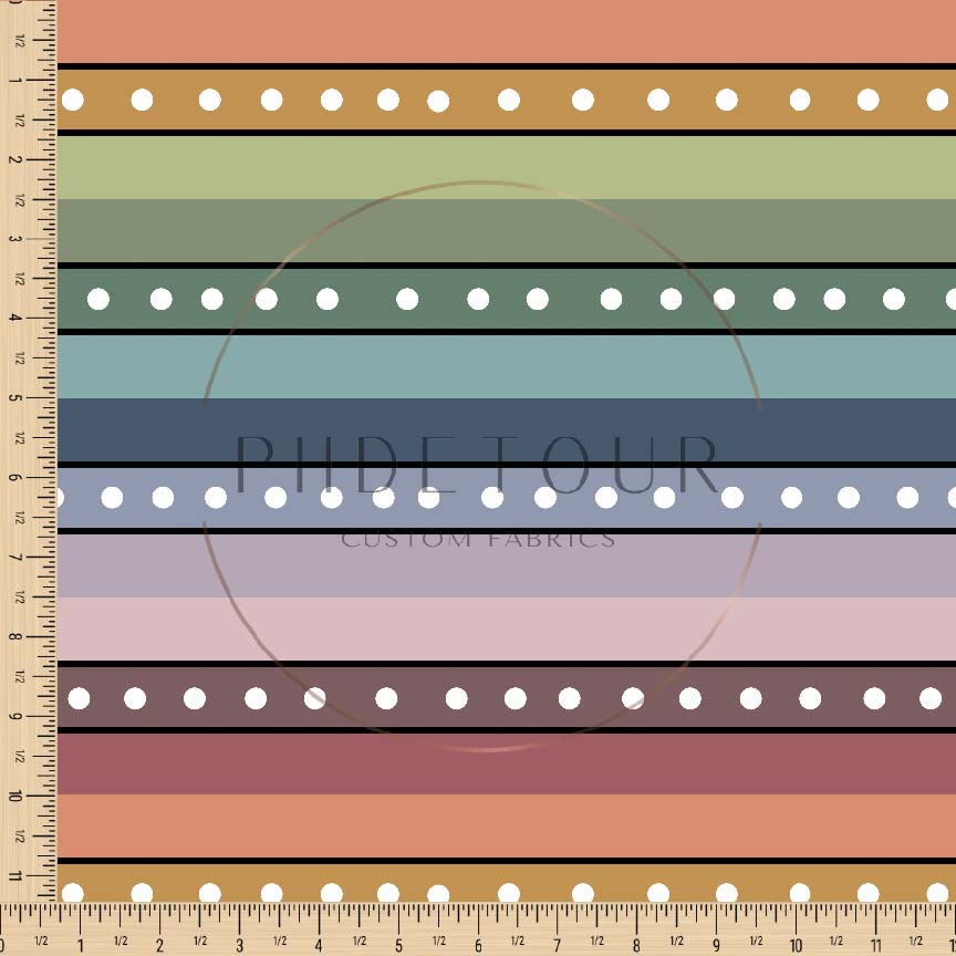 PREORDER - Dotted Mushroom Stripes - 0485 - Choose Your Base