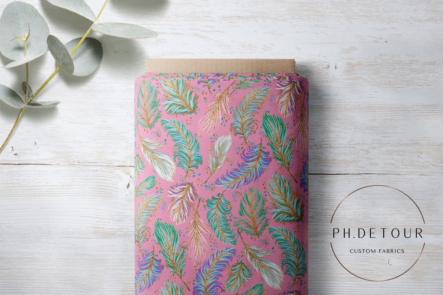PREORDER - Feathers on Pink - 0524 - Choose Your Base