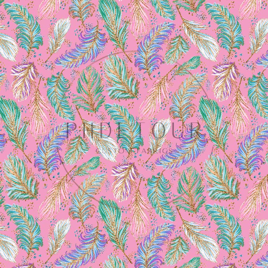 PREORDER - Feathers on Pink - 0524 - Choose Your Base
