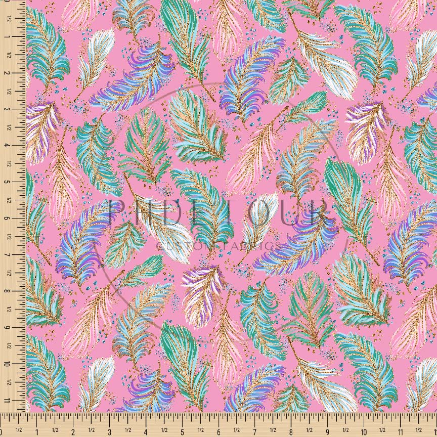 PREORDER - Feathers on Pink - 0524 - Choose Your Base