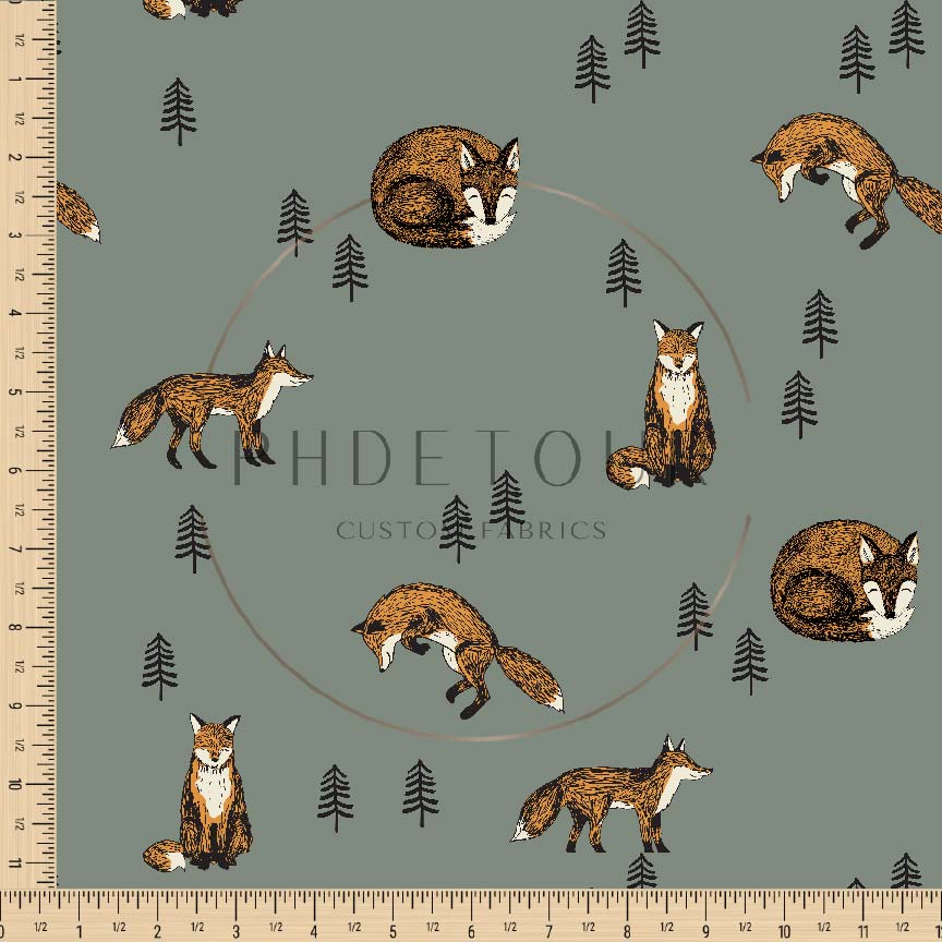 PREORDER - Foxes on Sage - 0562 - Choose Your Base