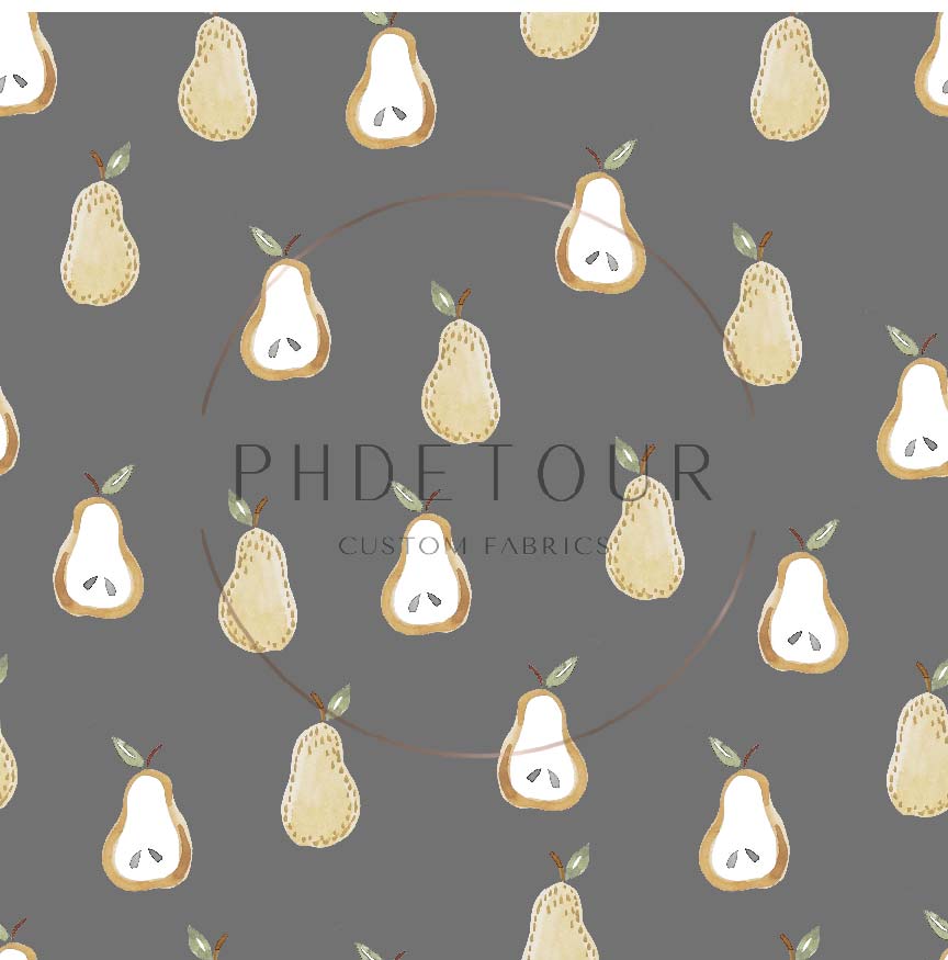 PREORDER - Golden Pears on Charcoal - 0637 - Choose Your Base