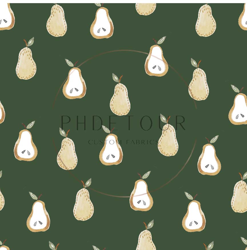 PREORDER - Golden Pears on Evergreen - 0639 - Choose Your Base