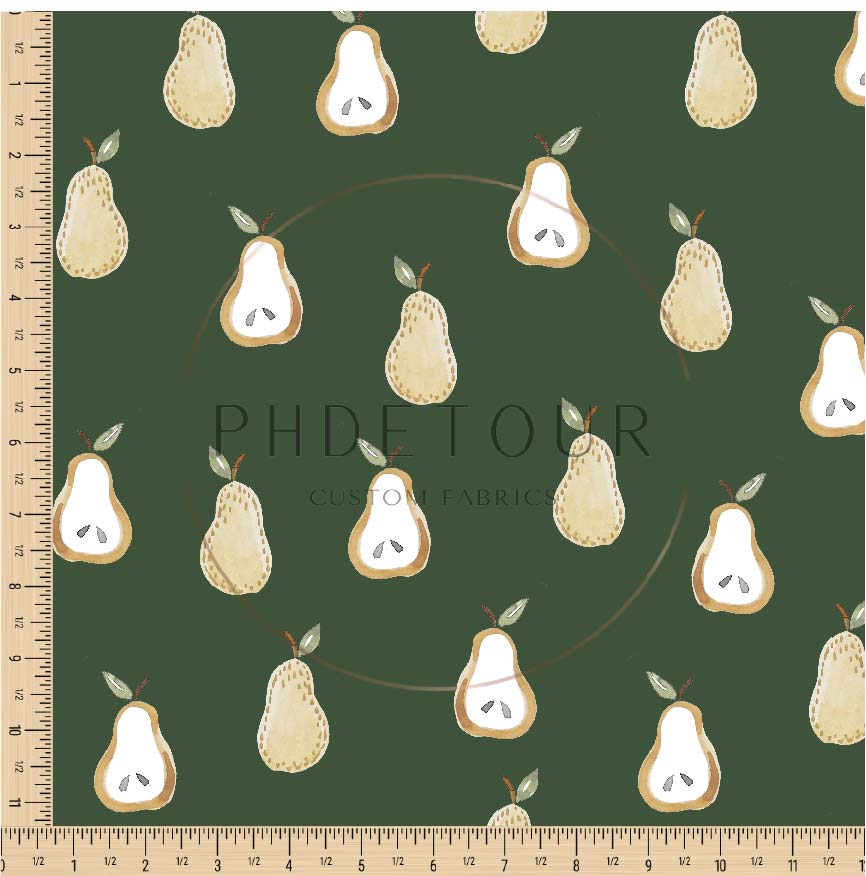 PREORDER - Golden Pears on Evergreen - 0639 - Choose Your Base