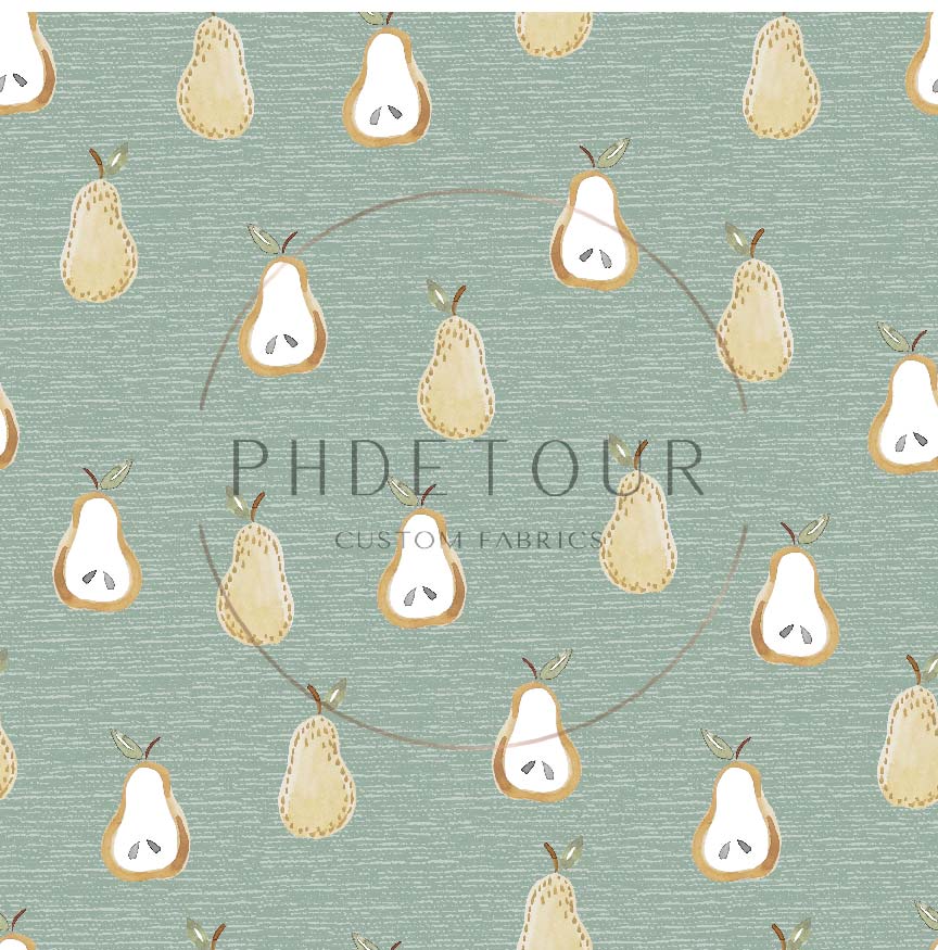 PREORDER - Golden Pears on Handwoven Texture Blizzard - 0646 - Choose Your Base
