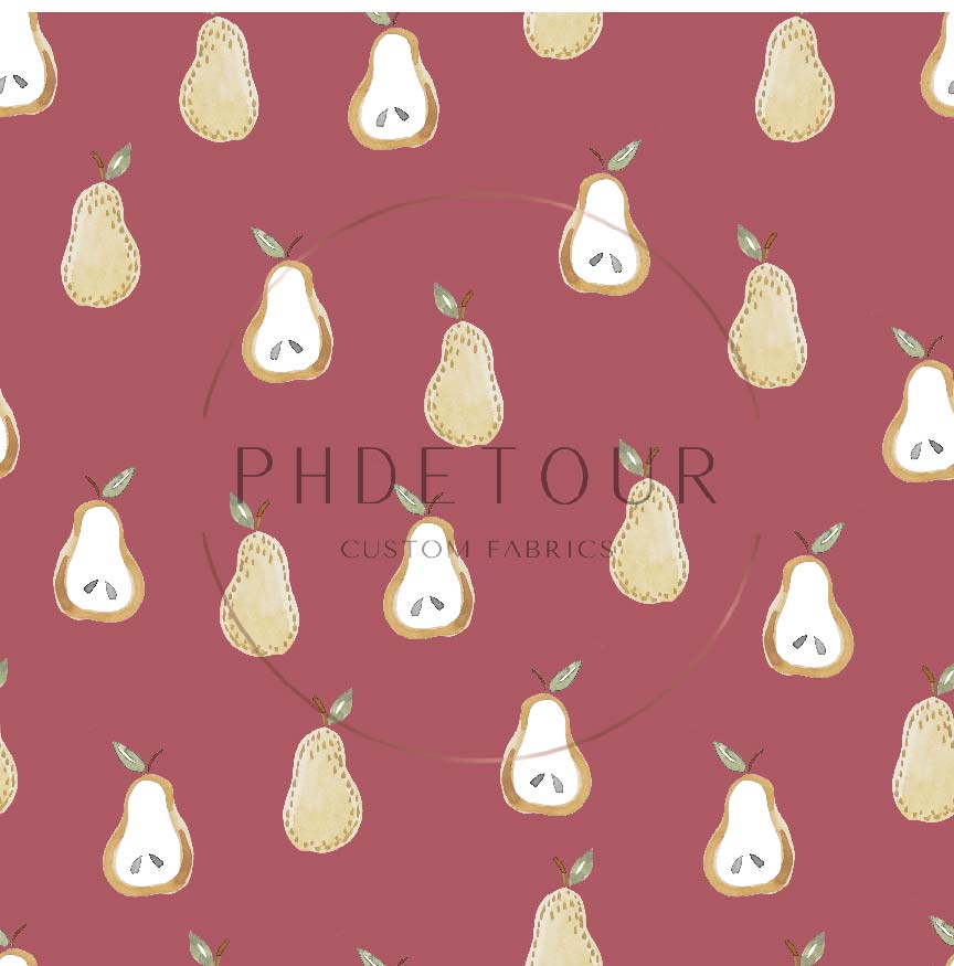 PREORDER - Golden Pears on Mauve - 0669 - Choose Your Base