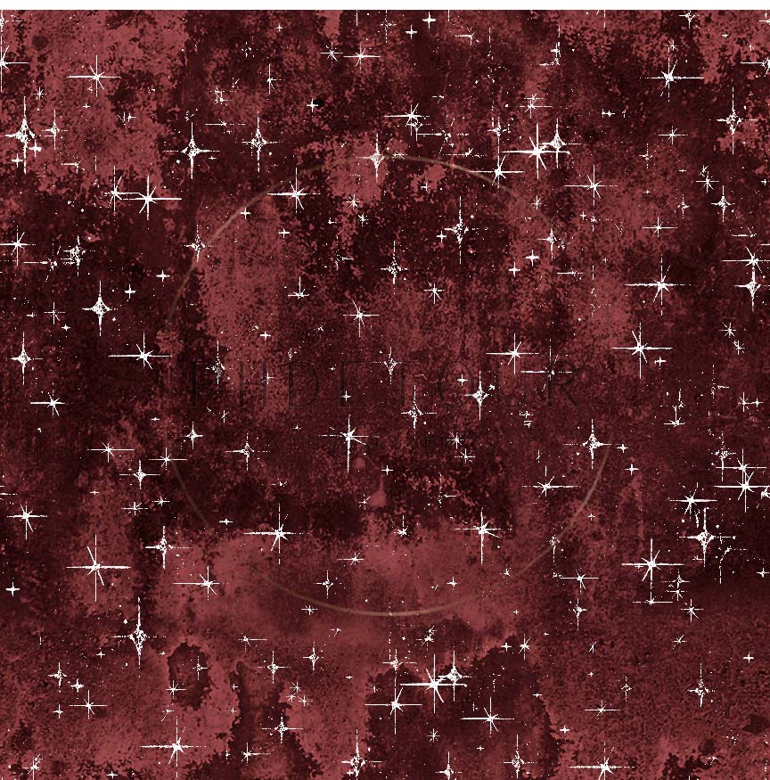 PREORDER - Grunge Stars on Grunge Burgundy - 0713 - Choose Your Base