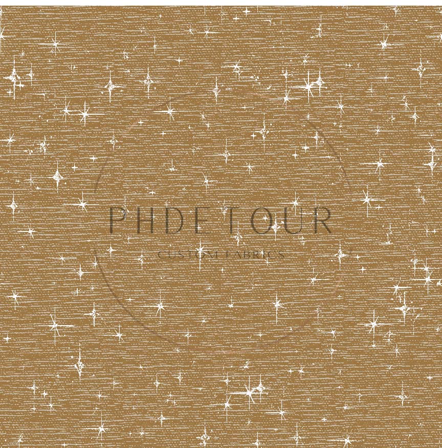 PREORDER - Grunge Stars on Handwoven Texture Caramel - 0720 - Choose Your Base