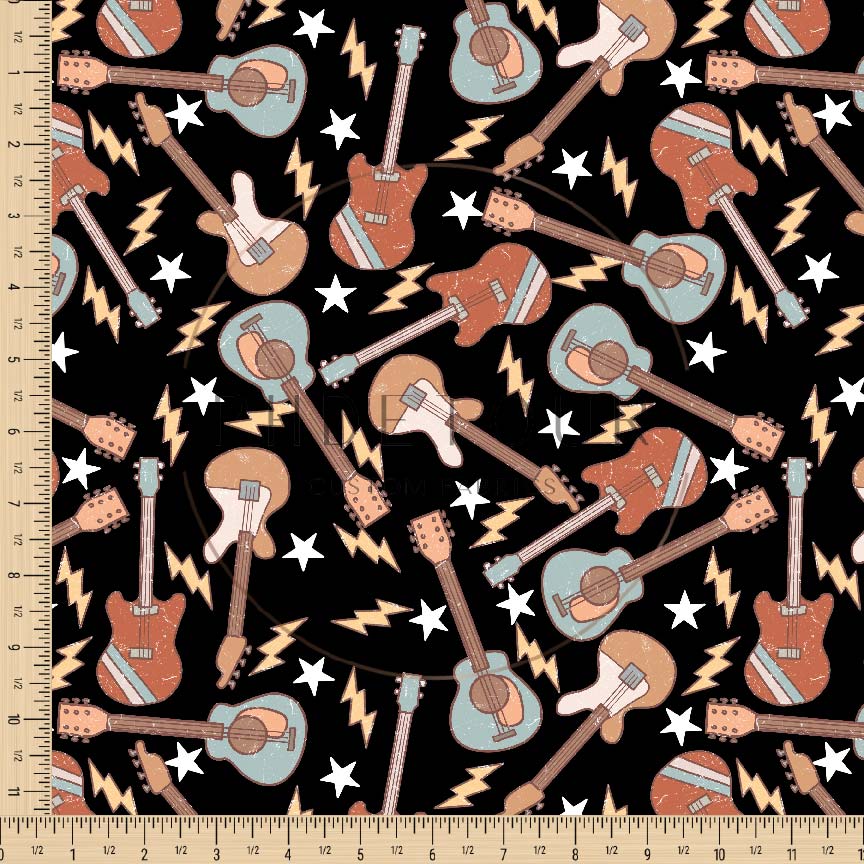 PREORDER - Guitars on Black - 0795 - Choose Your Base