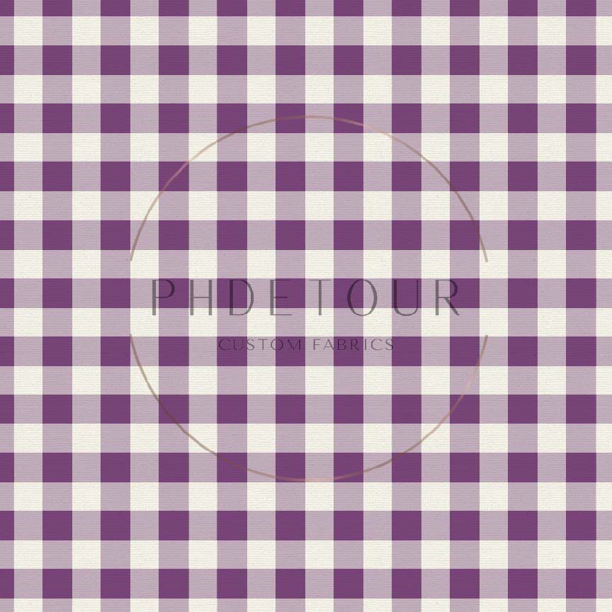 PREORDER - Hydrangeas Purple Gingham - 0921 - Choose Your Base