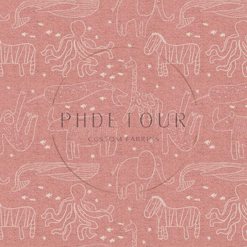 PREORDER - Land of Whimsy - Animal Sketch on Rose - 1001 - Choose Your Base