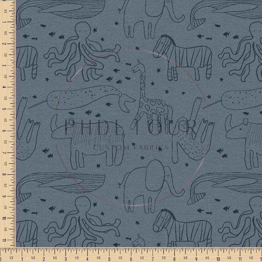 PREORDER - Land of Whimsy - Animal Sketch on Thundercloud - 1002 - Choose Your Base