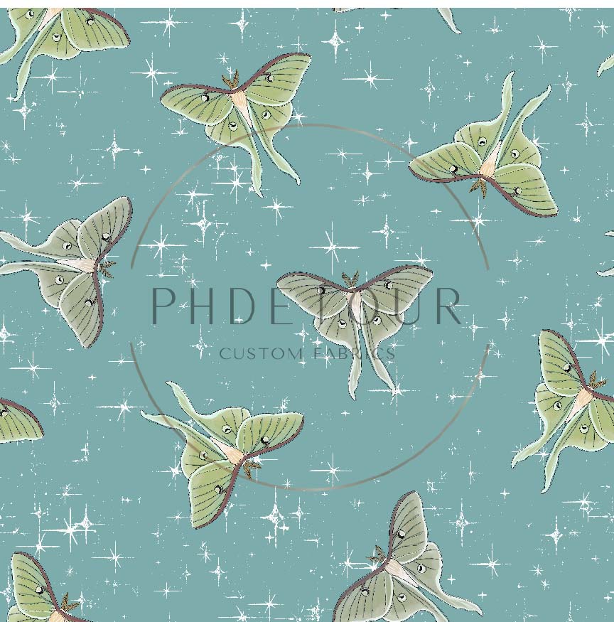 PREORDER - Luna Moths on Ocean - 1101 - Choose Your Base