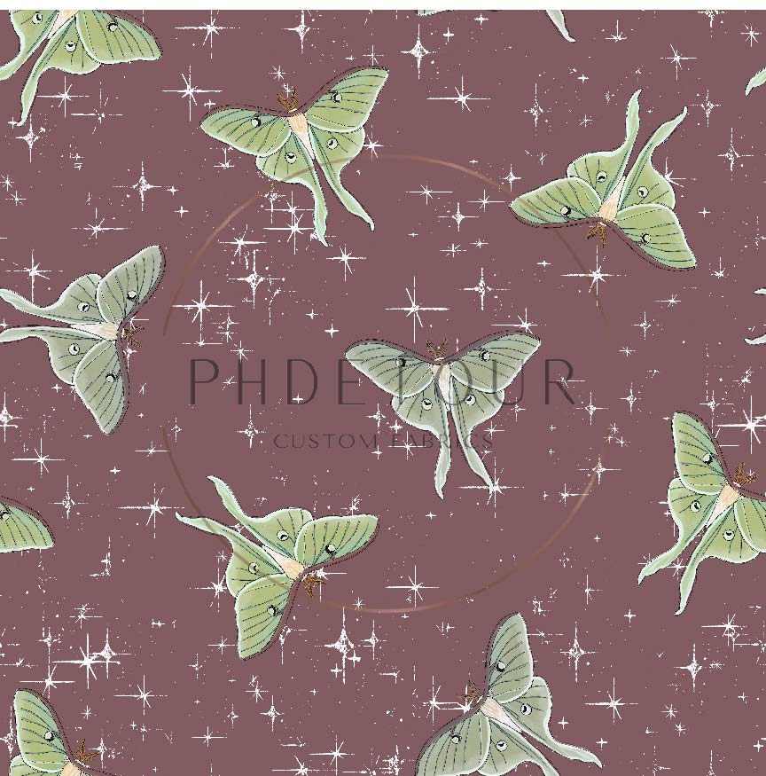 PREORDER - Luna Moths on Raisin - 1103 - Choose Your Base