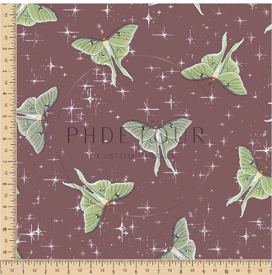 PREORDER - Luna Moths on Raisin - 1103 - Choose Your Base