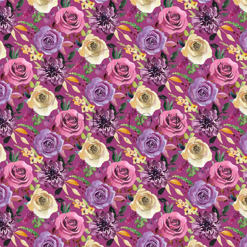 PREORDER - Mauve Roses - 1143 - Choose Your Base