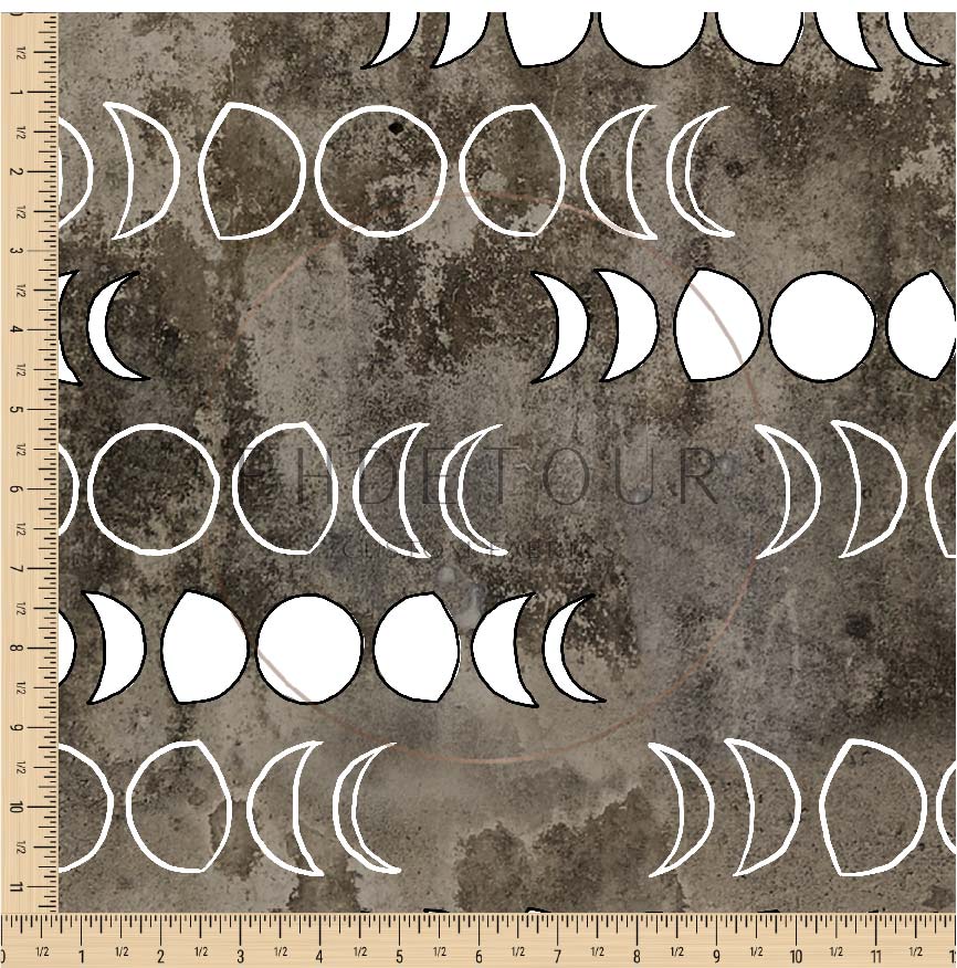 PREORDER - Moons on Grunge Brown - 1189 - Choose Your Base