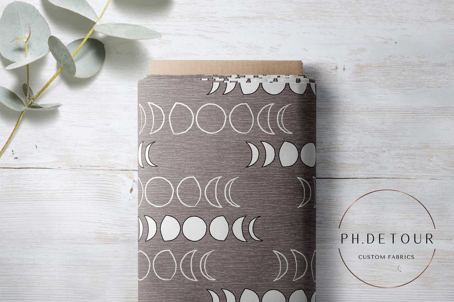 PREORDER - Moons on Handwoven Texture Mushroom - 1213 - Choose Your Base