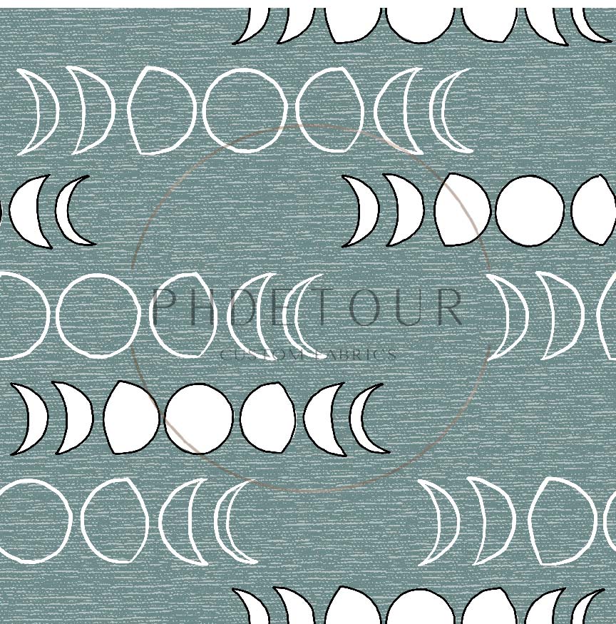 PREORDER - Moons on Handwoven Texture Ocean - 1216 - Choose Your Base