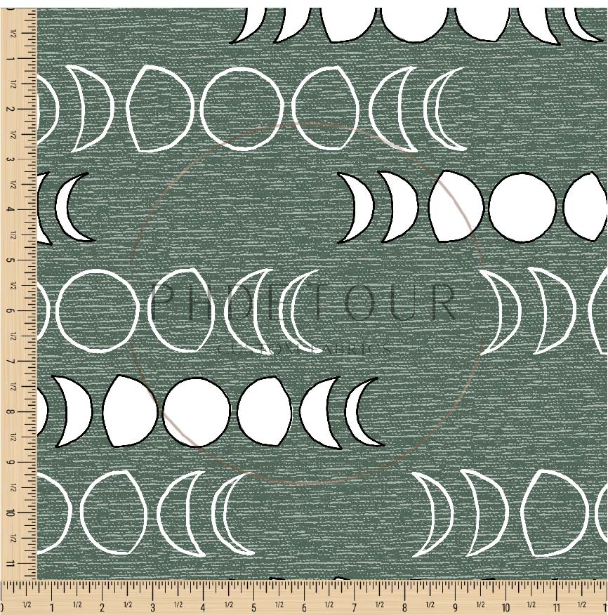 PREORDER - Moons on Handwoven Texture Spruce - 1223 - Choose Your Base
