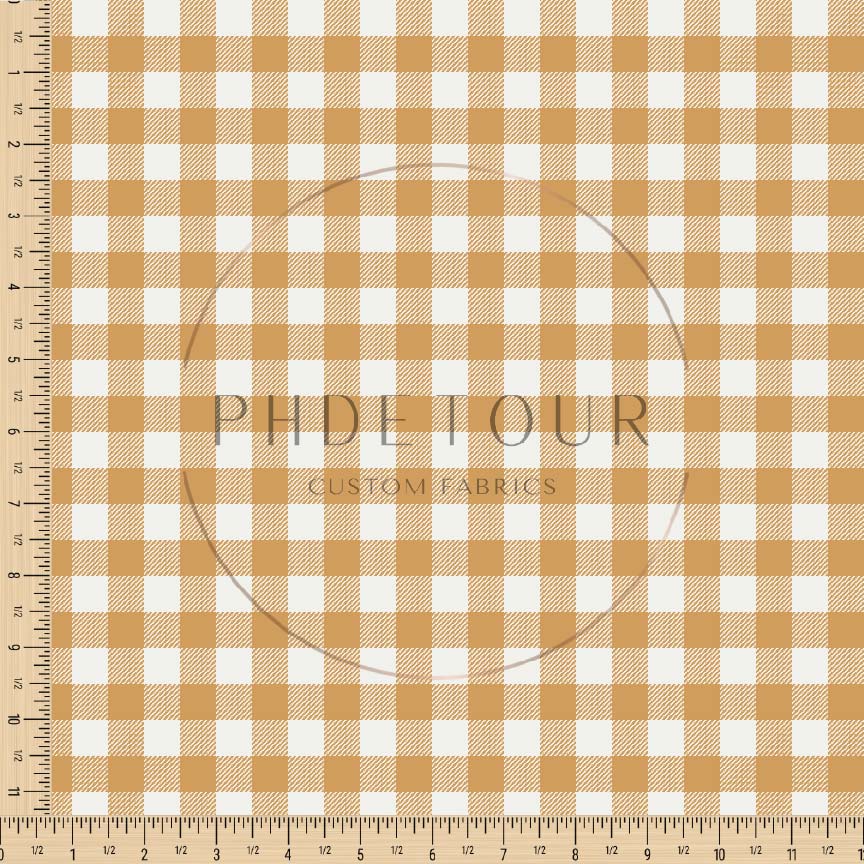 PREORDER - Mustard Gingham - 1496 - Choose Your Base